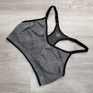 Danskin Now Women Plus Size XL Grey Seamless Sports Bra Racerback Workout